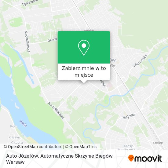 Mapa Auto Józefów. Automatyczne Skrzynie Biegów