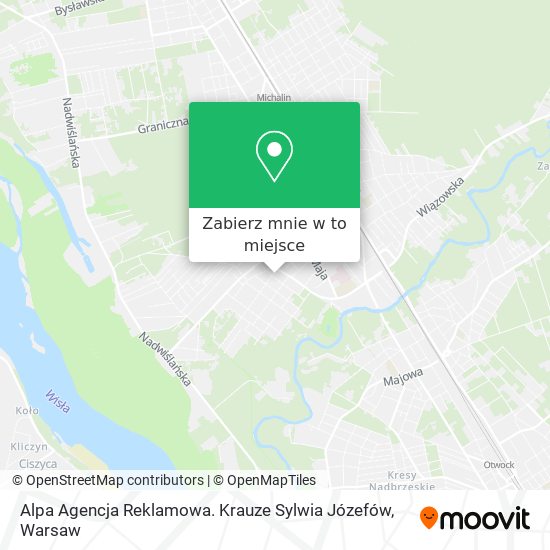 Mapa Alpa Agencja Reklamowa. Krauze Sylwia Józefów