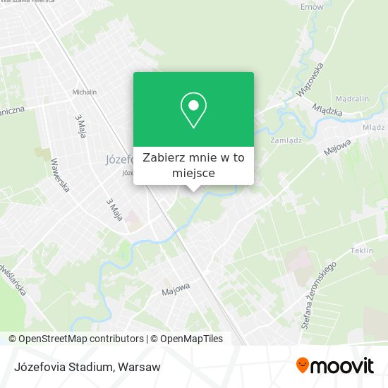 Mapa Józefovia Stadium