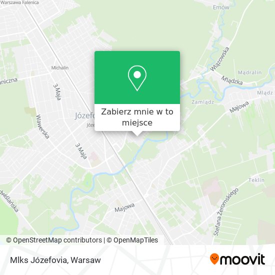 Mapa Mlks Józefovia