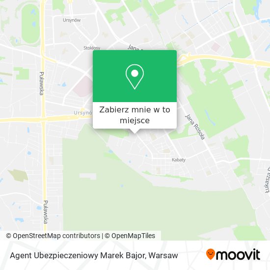 Mapa Agent Ubezpieczeniowy Marek Bajor