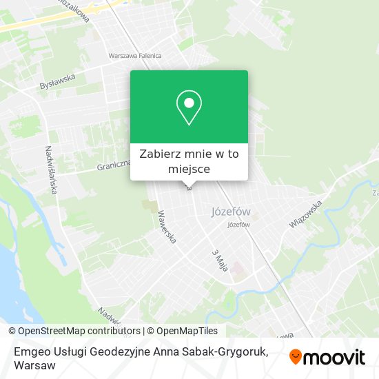 Mapa Emgeo Usługi Geodezyjne Anna Sabak-Grygoruk