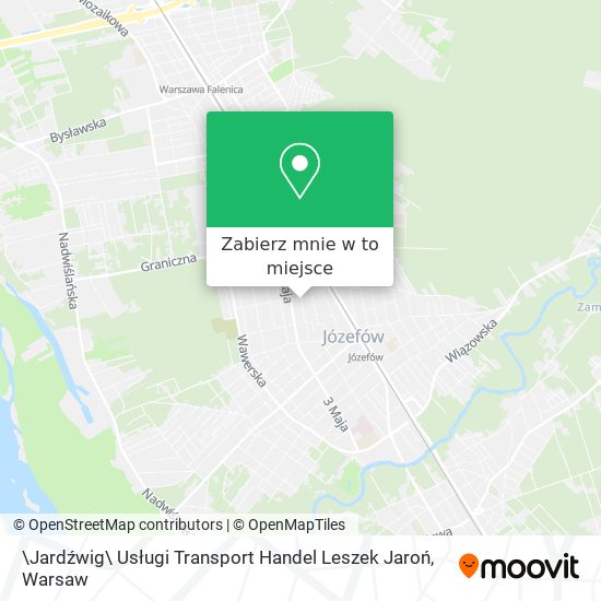 Mapa \Jardźwig\ Usługi Transport Handel Leszek Jaroń