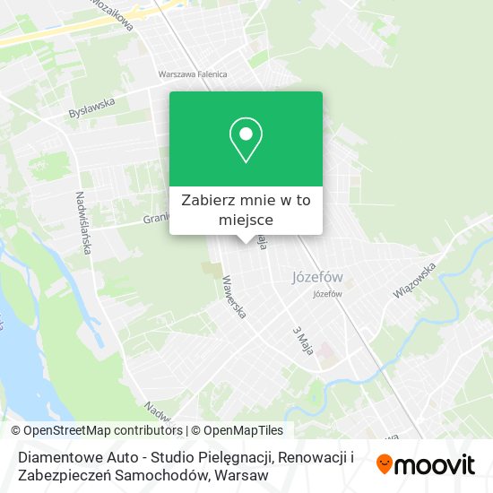 Mapa Diamentowe Auto - Studio Pielęgnacji, Renowacji i Zabezpieczeń Samochodów