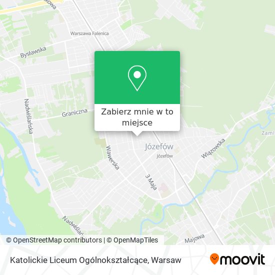 Mapa Katolickie Liceum Ogólnokształcące