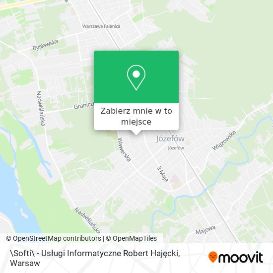 Mapa \Softi\ - Usługi Informatyczne Robert Hajęcki