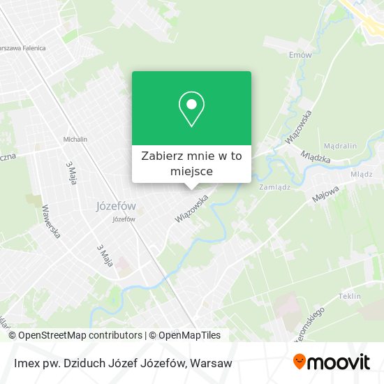 Mapa Imex pw. Dziduch Józef Józefów