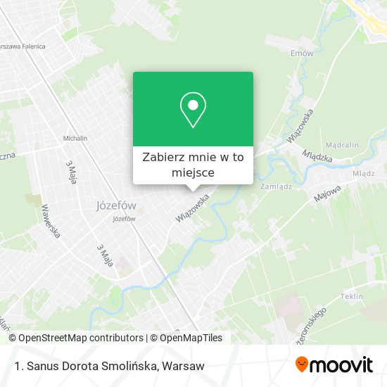 Mapa 1. Sanus Dorota Smolińska