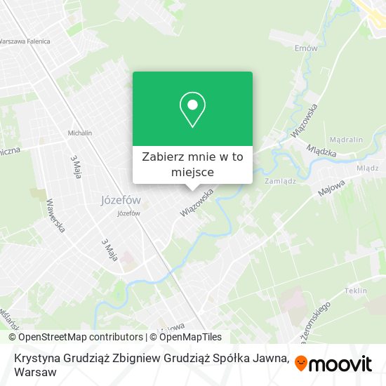 Mapa Krystyna Grudziąż Zbigniew Grudziąż Spółka Jawna