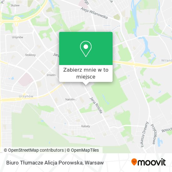 Mapa Biuro Tłumacze Alicja Porowska