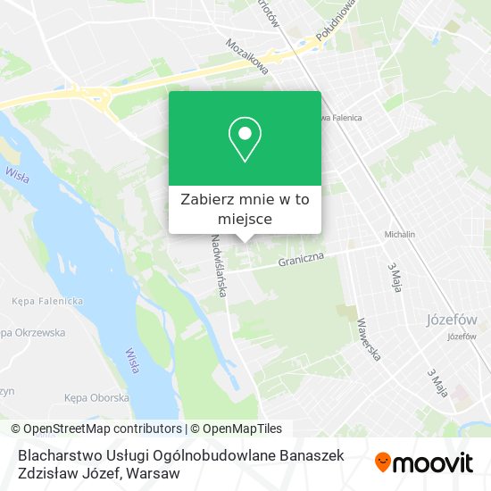 Mapa Blacharstwo Usługi Ogólnobudowlane Banaszek Zdzisław Józef