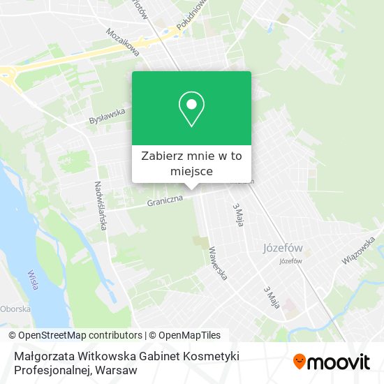 Mapa Małgorzata Witkowska Gabinet Kosmetyki Profesjonalnej