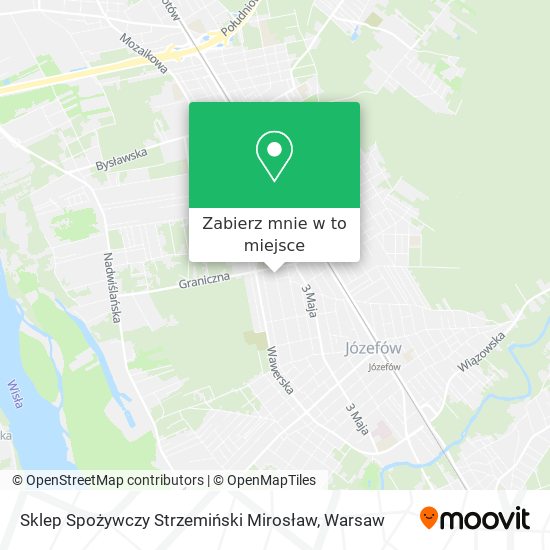 Mapa Sklep Spożywczy Strzemiński Mirosław