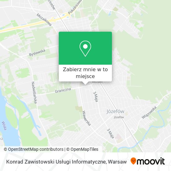 Mapa Konrad Zawistowski Usługi Informatyczne