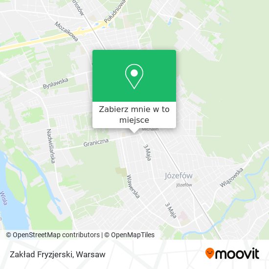 Mapa Zakład Fryzjerski