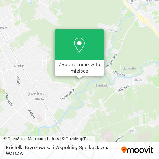 Mapa Kristella Brzozowska i Wspólnicy Spółka Jawna