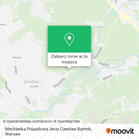 Mapa Mechanika Pojazdowa Jerzy Czesław Bartnik