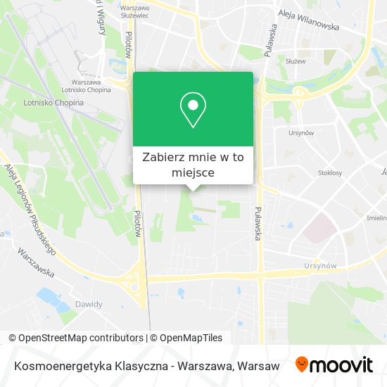 Mapa Kosmoenergetyka Klasyczna - Warszawa