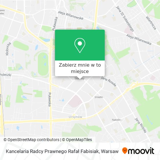 Mapa Kancelaria Radcy Prawnego Rafał Fabisiak