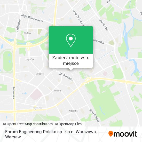 Mapa Forum Engineering Polska sp. z o.o. Warszawa