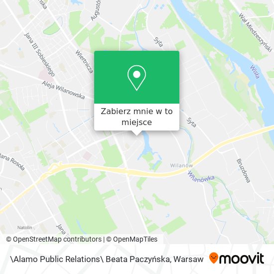 Mapa \Alamo Public Relations\ Beata Paczyńska