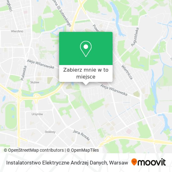 Mapa Instalatorstwo Elektryczne Andrzej Danych