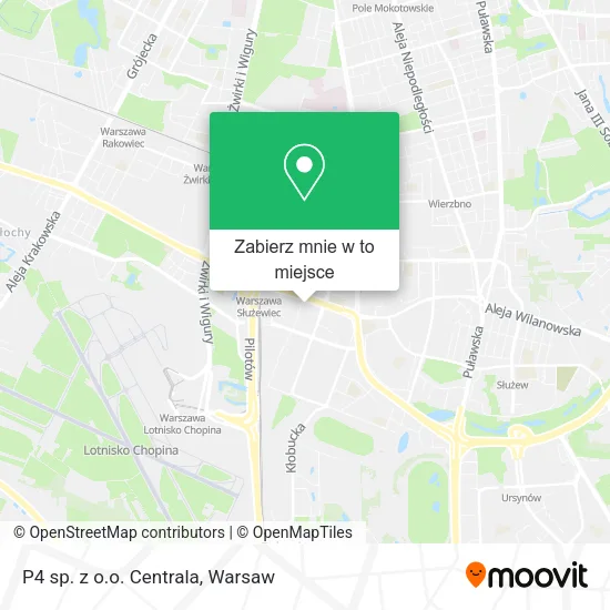 Mapa P4 sp. z o.o. Centrala