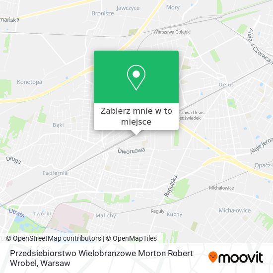 Mapa Przedsiebiorstwo Wielobranzowe Morton Robert Wrobel