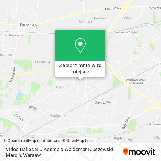 Mapa Video Dakos S C Kosmala Waldemar Kluszewski Marcin
