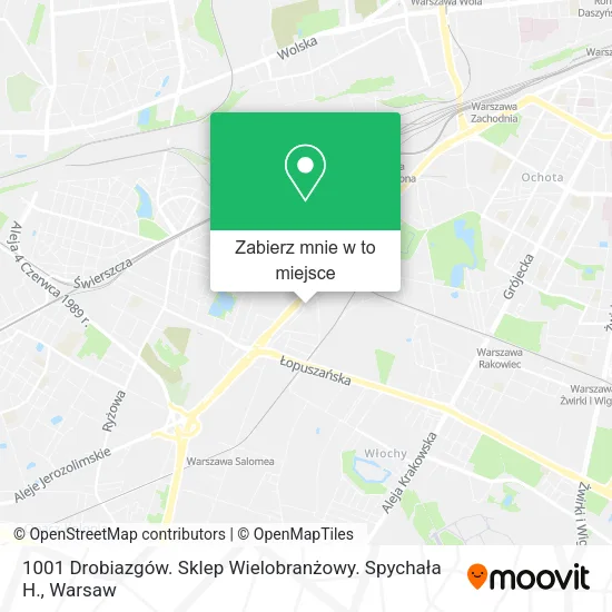 Mapa 1001 Drobiazgów. Sklep Wielobranżowy. Spychała H.