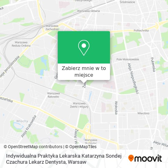 Mapa Indywidualna Praktyka Lekarska Katarzyna Sondej Czachura Lekarz Dentysta