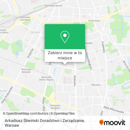 Mapa Arkadiusz Śliwiński Doradztwo i Zarządzanie