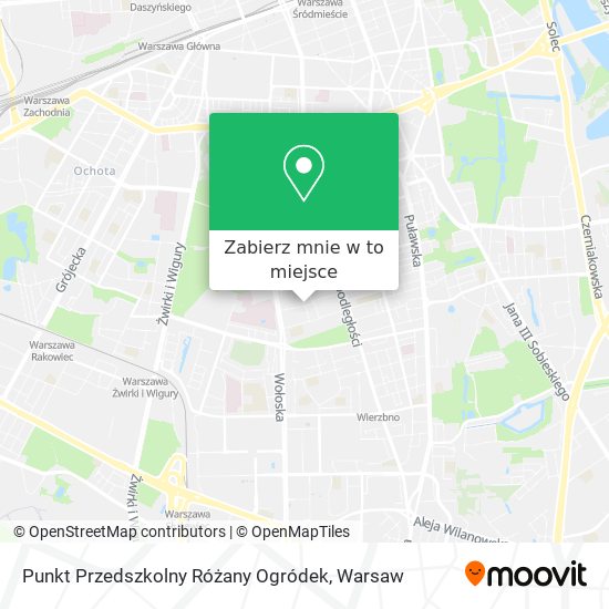 Mapa Punkt Przedszkolny Różany Ogródek