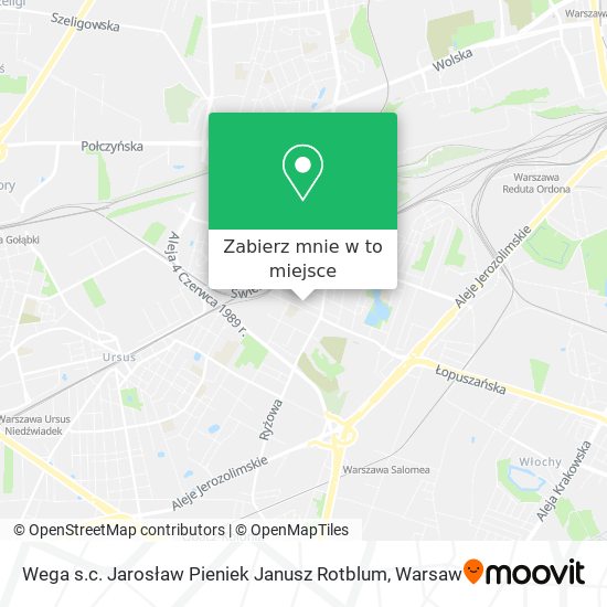 Mapa Wega s.c. Jarosław Pieniek Janusz Rotblum