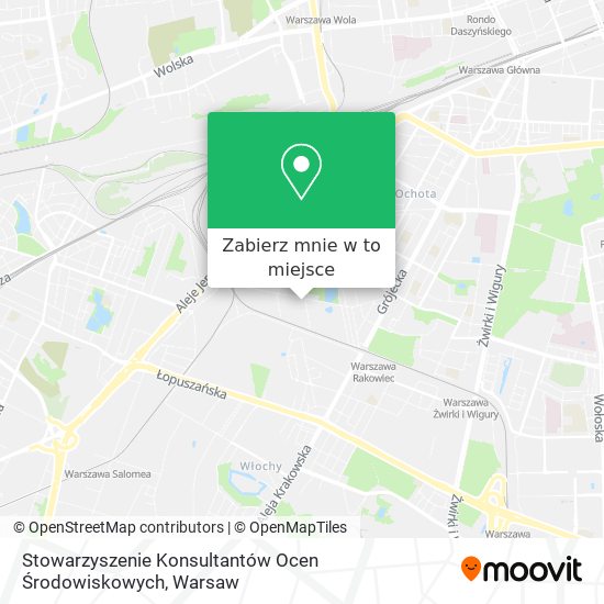 Mapa Stowarzyszenie Konsultantów Ocen Środowiskowych