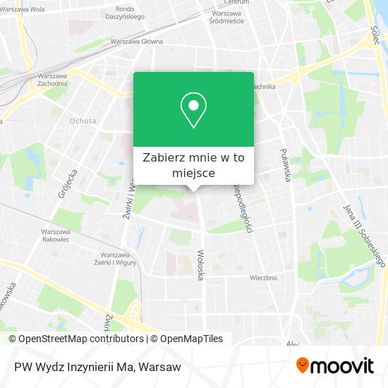 Mapa PW Wydz Inzynierii Ma