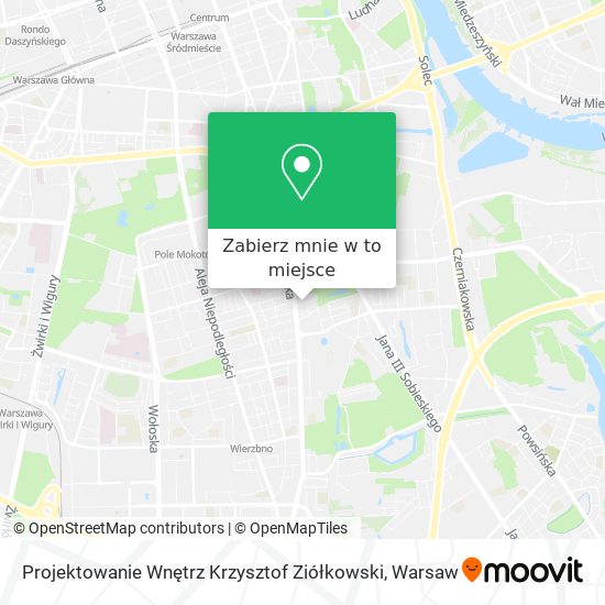 Mapa Projektowanie Wnętrz Krzysztof Ziółkowski