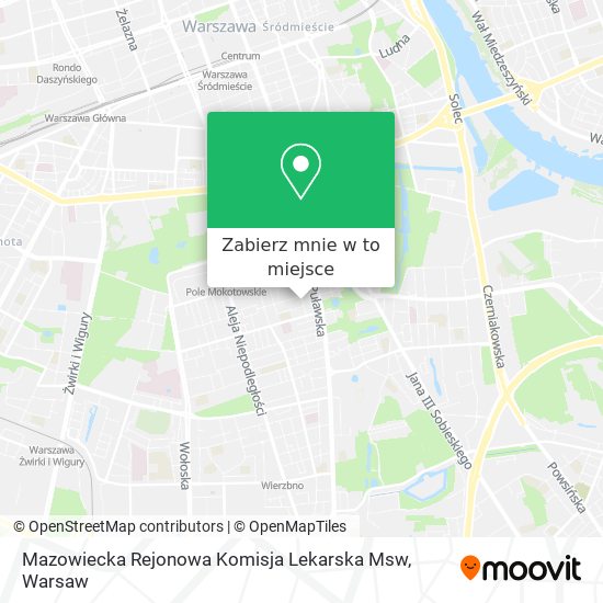 Mapa Mazowiecka Rejonowa Komisja Lekarska Msw