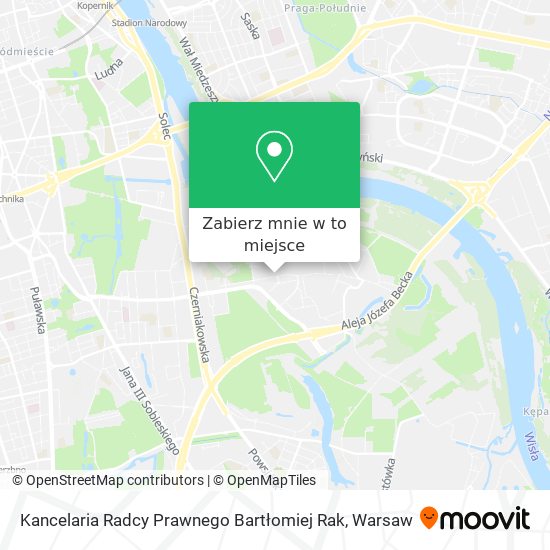 Mapa Kancelaria Radcy Prawnego Bartłomiej Rak