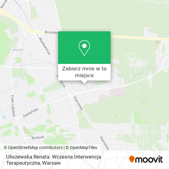 Mapa Uliszewska Renata. Wczesna Interwencja Terapeutyczna