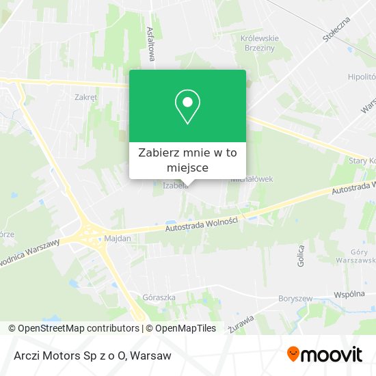 Mapa Arczi Motors Sp z o O