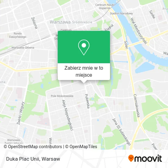Mapa Duka Plac Unii
