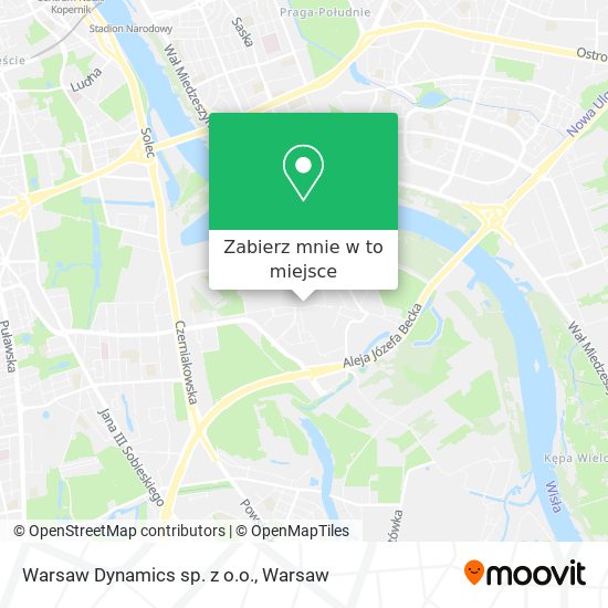 Mapa Warsaw Dynamics sp. z o.o.