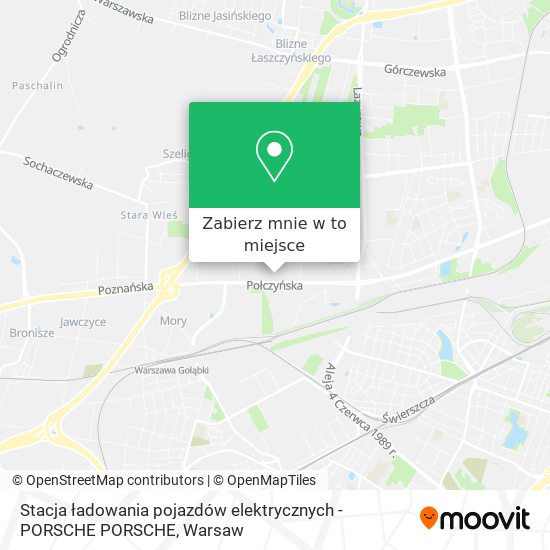 Mapa Stacja ładowania pojazdów elektrycznych - PORSCHE PORSCHE