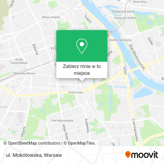 Mapa ul. Mokotowska