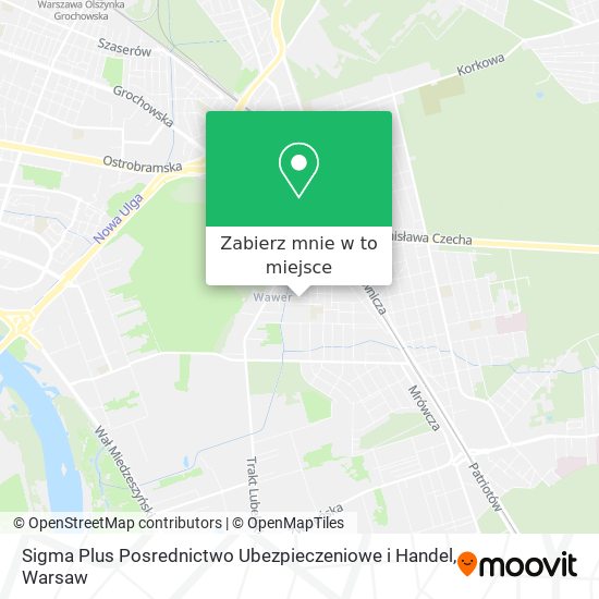 Mapa Sigma Plus Posrednictwo Ubezpieczeniowe i Handel