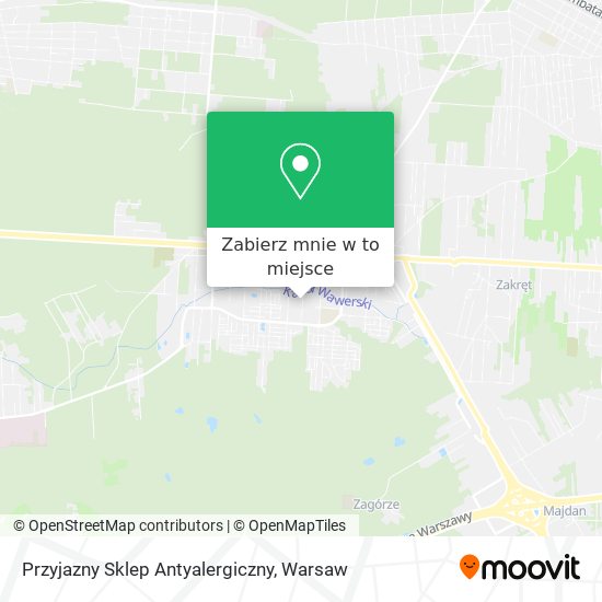 Mapa Przyjazny Sklep Antyalergiczny