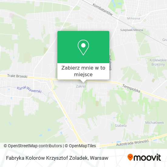 Mapa Fabryka Kolorów Krzysztof Zoladek