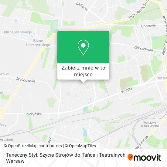 Mapa Taneczny Styl. Szycie Strojów do Tańca i Teatralnych