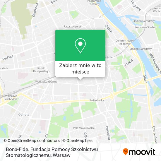 Mapa Bona-Fide. Fundacja Pomocy Szkolnictwu Stomatologicznemu